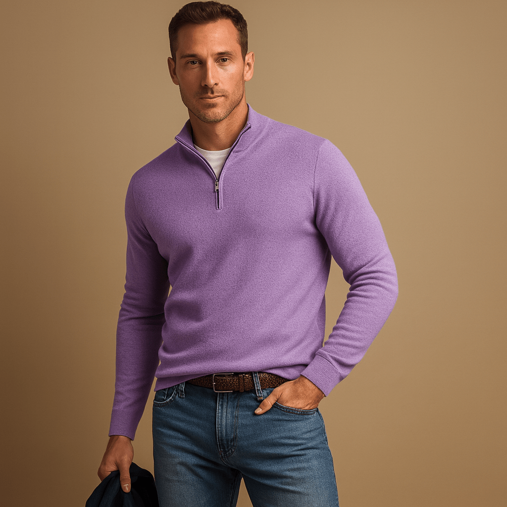 LAURENT MONACO | PULL À DEMI-FERMETURE ÉCLAIR POUR HOMMES
