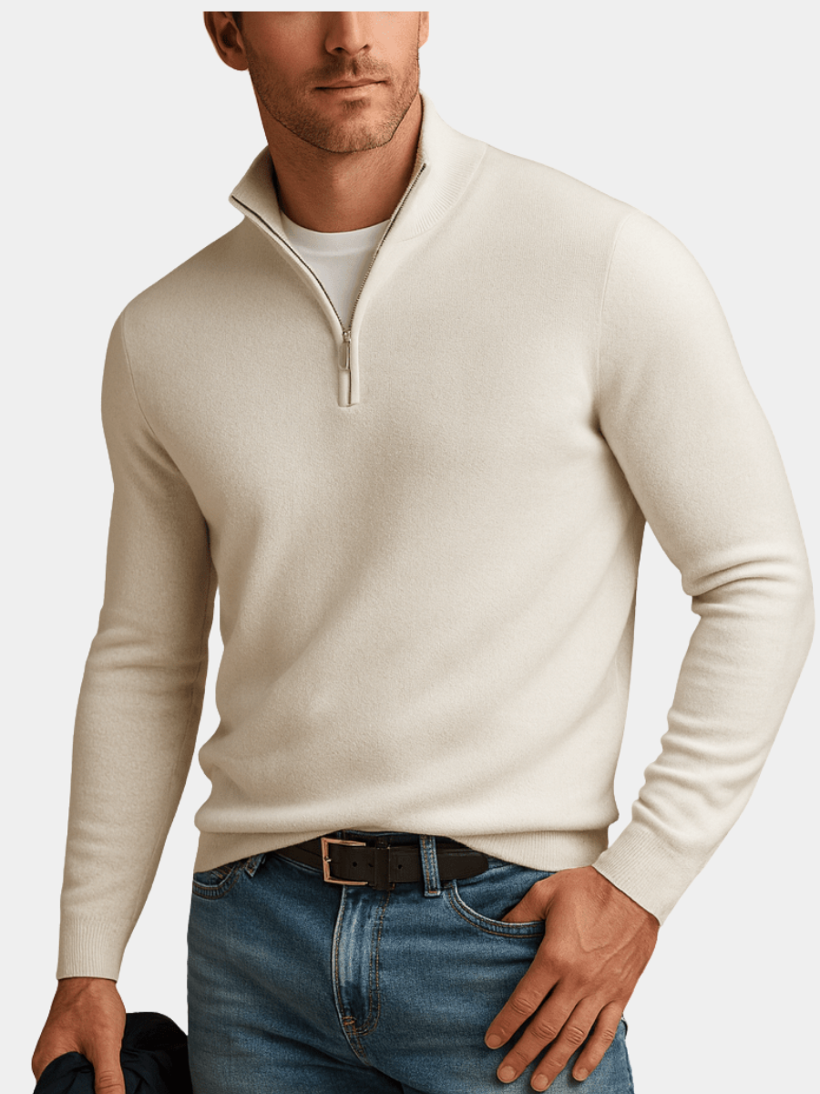 LAURENT MONACO | PULL À DEMI-FERMETURE ÉCLAIR POUR HOMMES