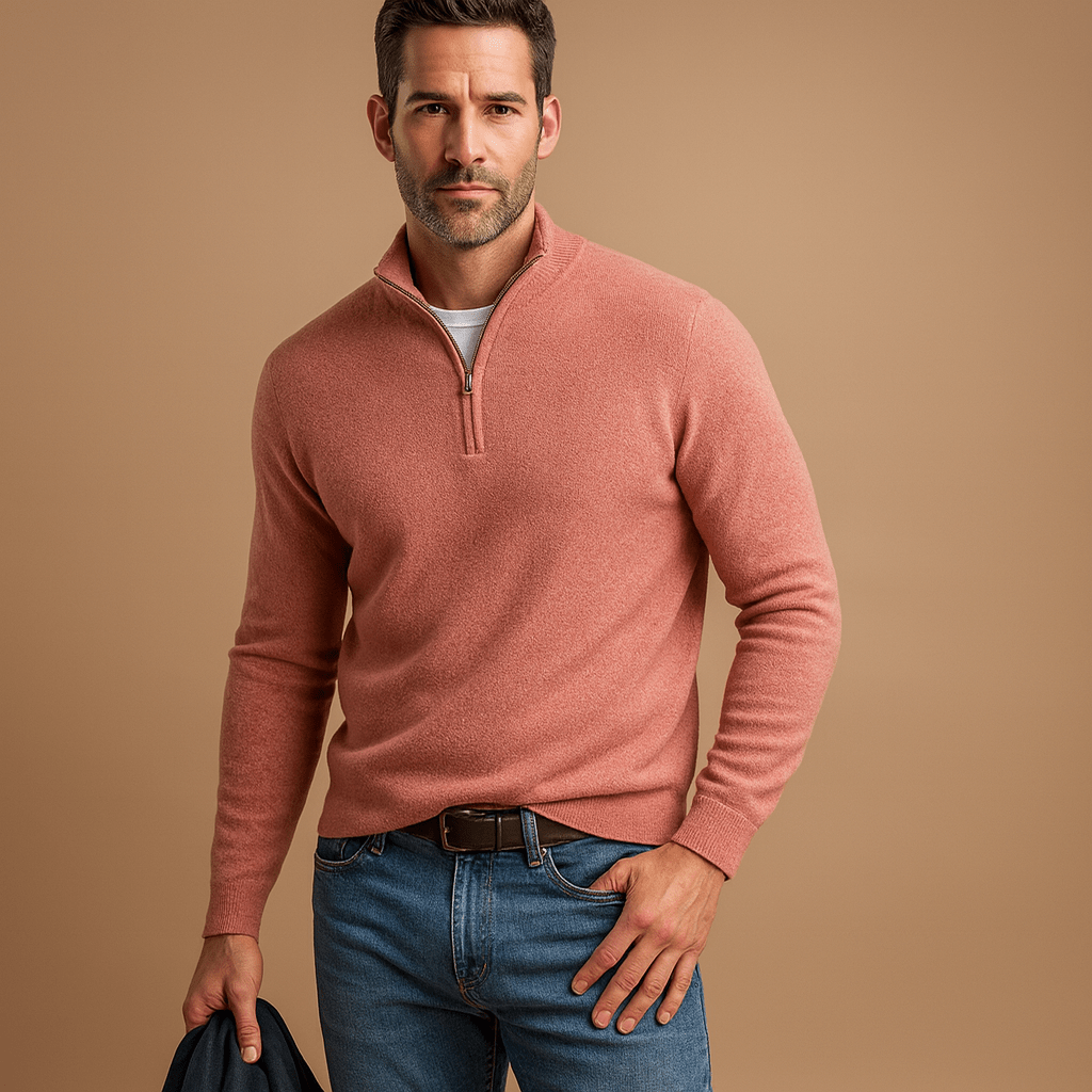 LAURENT MONACO | PULL À DEMI-FERMETURE ÉCLAIR POUR HOMMES