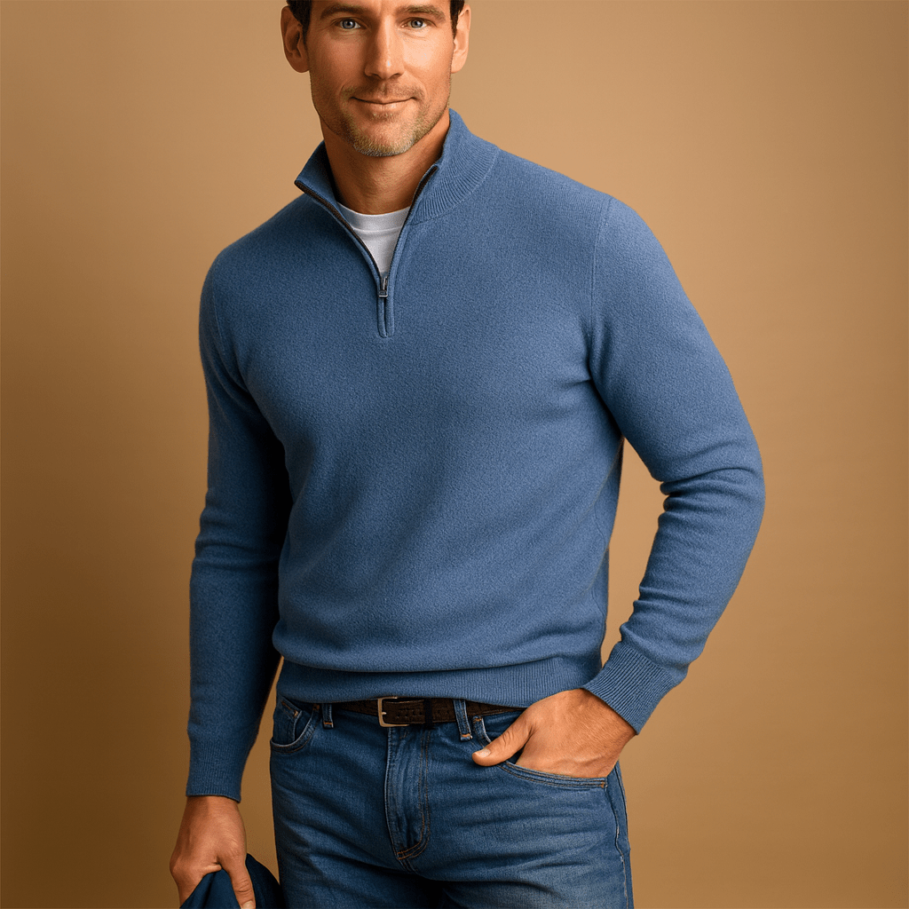 LAURENT MONACO | PULL À DEMI-FERMETURE ÉCLAIR POUR HOMMES
