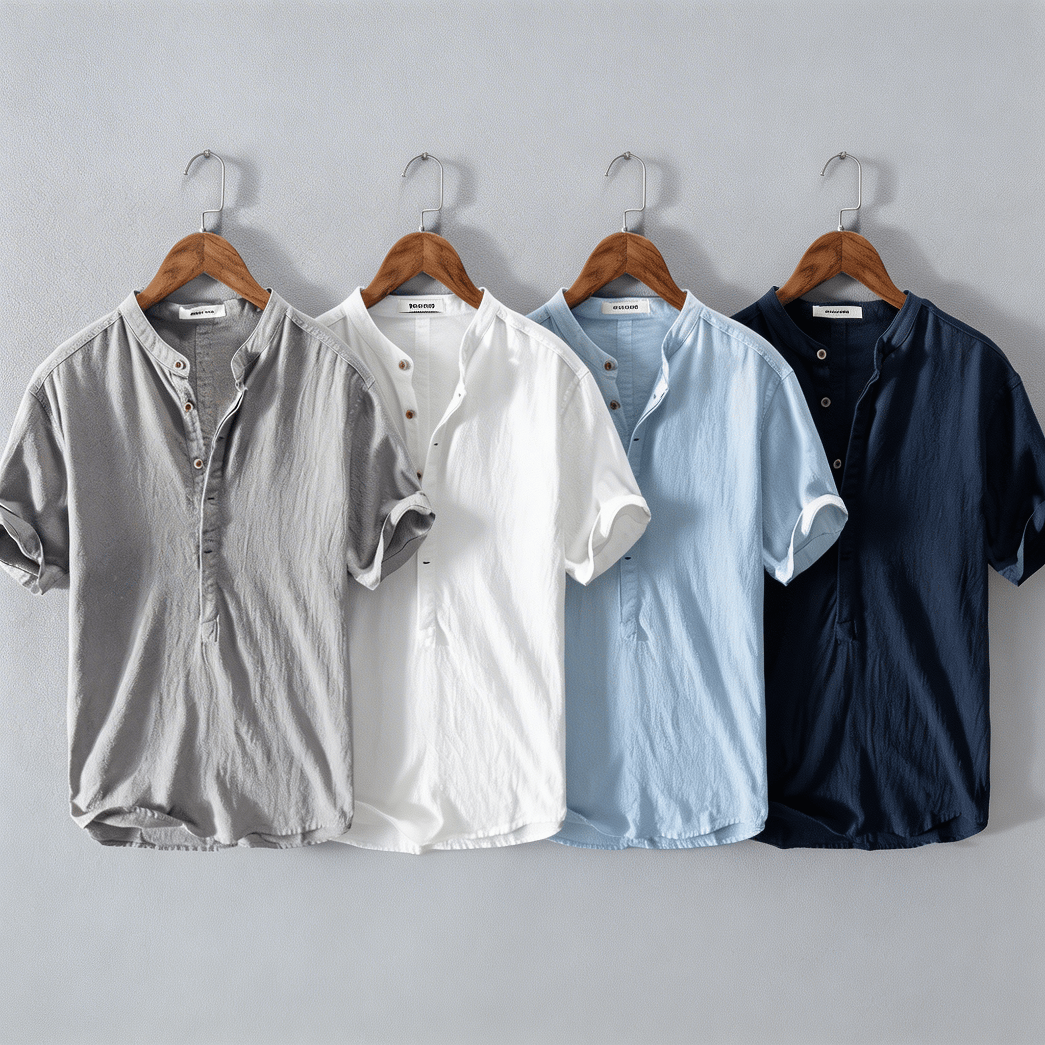 LAURENT MONACO | CHEMISE À COL MAO POUR HOMMES