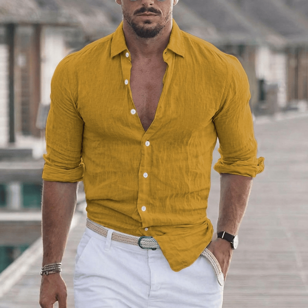 LAURENT MONACO | CHEMISE EN COTON MODERNE POUR HOMMES