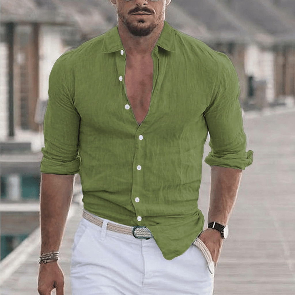LAURENT MONACO | CHEMISE EN COTON MODERNE POUR HOMMES