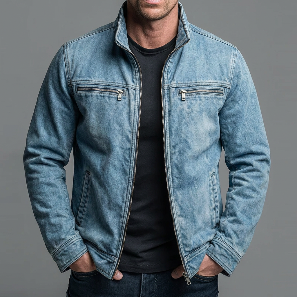 LAURENT MONACO | VESTE VINTAGE DÉLAVÉE POUR HOMMES