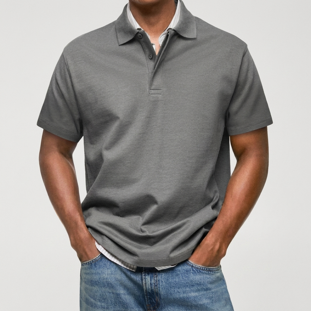 LAURENT MONACO | POLO EN MAILLE TEXTURÉE POUR HOMMES