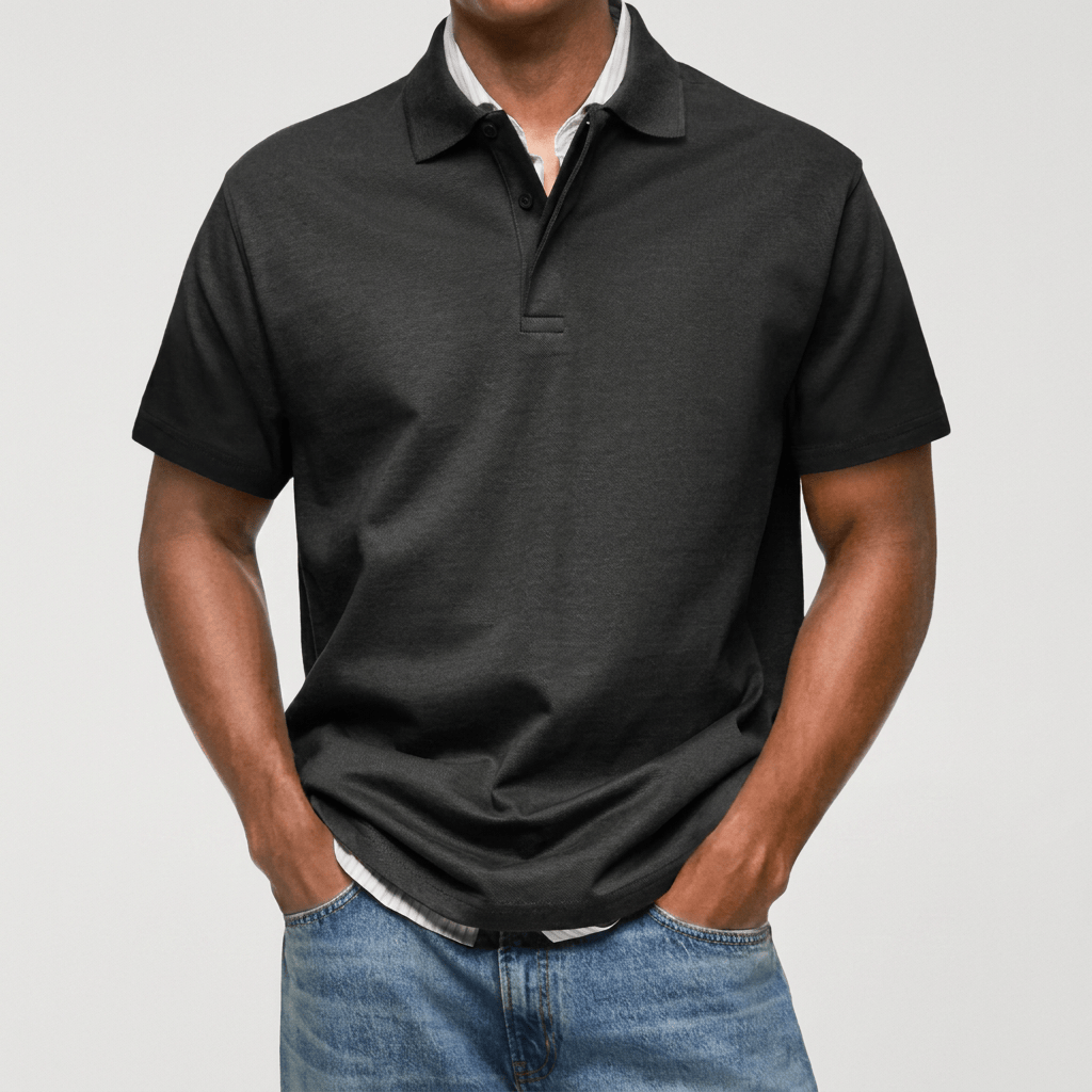 LAURENT MONACO | POLO EN MAILLE TEXTURÉE POUR HOMMES