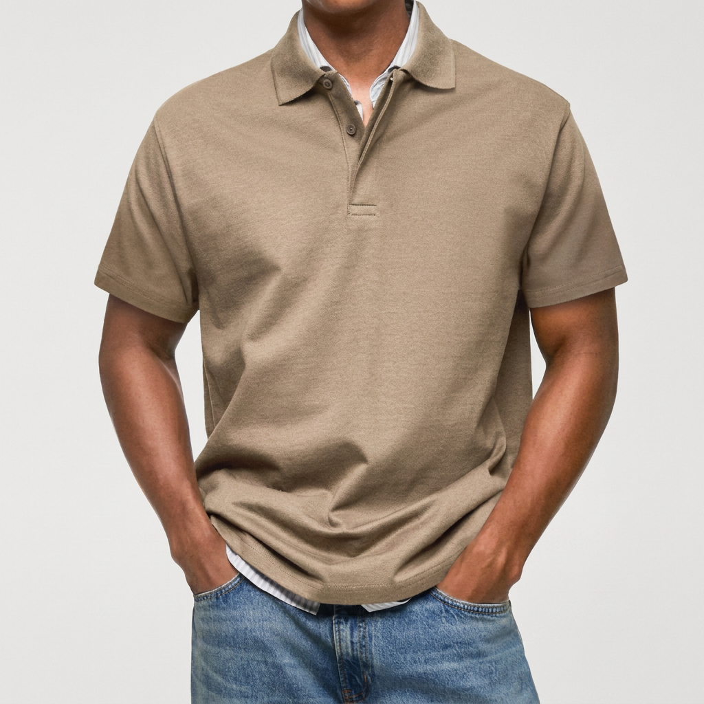 LAURENT MONACO | POLO EN MAILLE TEXTURÉE POUR HOMMES