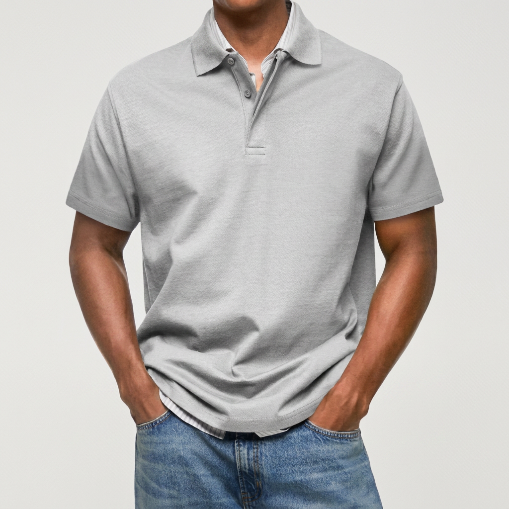 LAURENT MONACO | POLO EN MAILLE TEXTURÉE POUR HOMMES