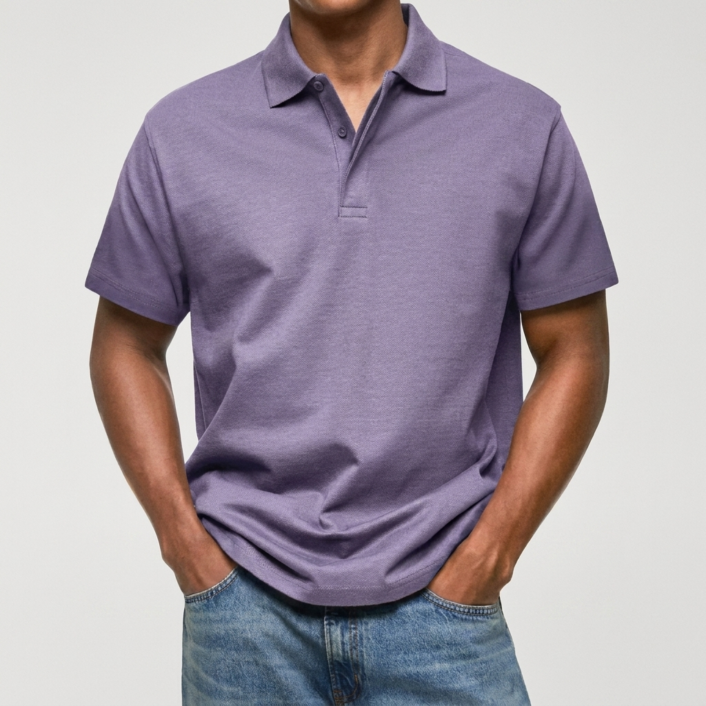 LAURENT MONACO | POLO EN MAILLE TEXTURÉE POUR HOMMES