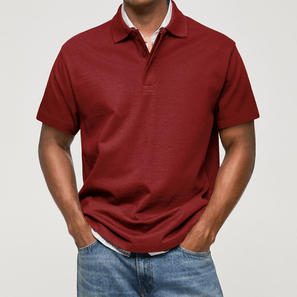 LAURENT MONACO | POLO EN MAILLE TEXTURÉE POUR HOMMES