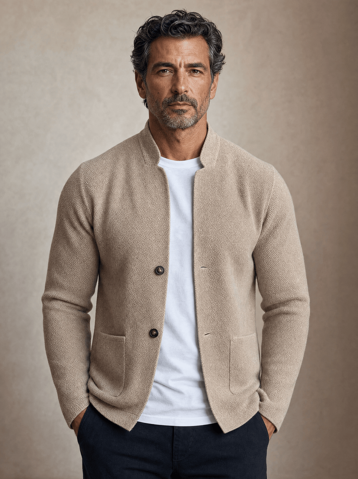 LAURENT MONACO | BLAZER EN MAILLE POUR HOMMES