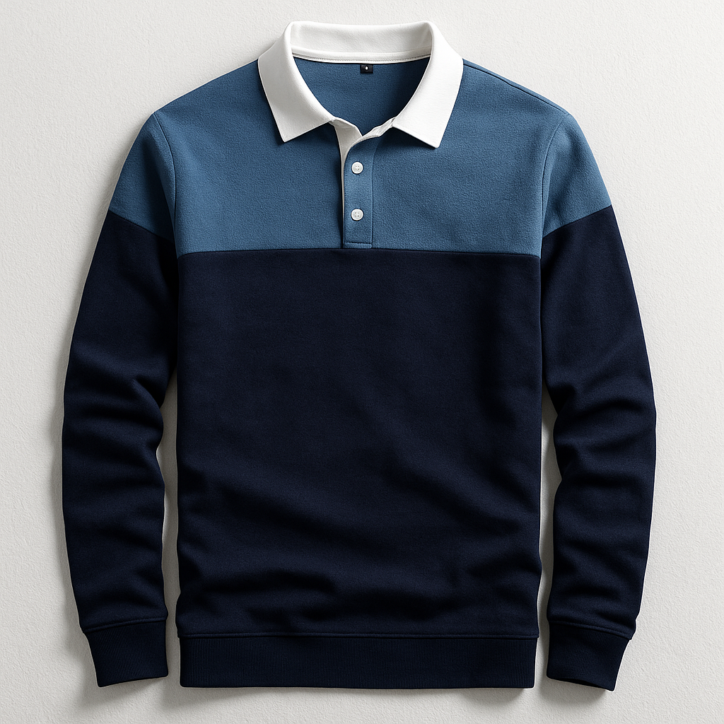 LAURENT MONACO | POLO DE LUXE À MANCHES LONGUES