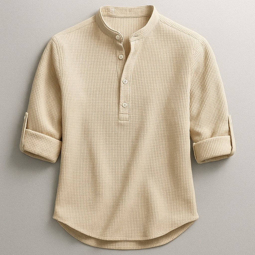 LAURENT MONACO | CHEMISE EN MÉLANGE DE COTON POUR HOMMES