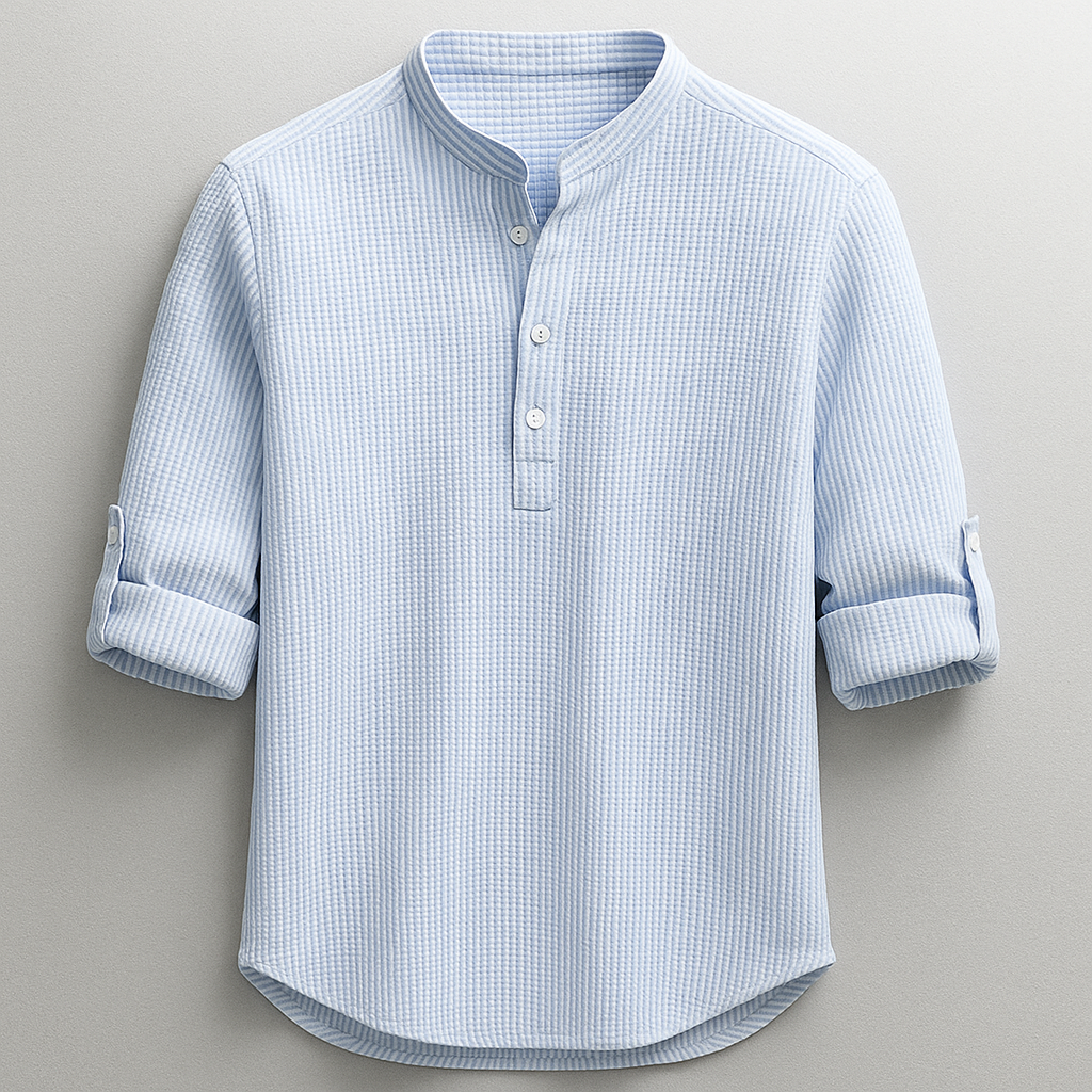 LAURENT MONACO | CHEMISE EN MÉLANGE DE COTON POUR HOMMES