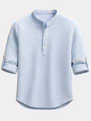 LAURENT MONACO | CHEMISE EN MÉLANGE DE COTON POUR HOMMES