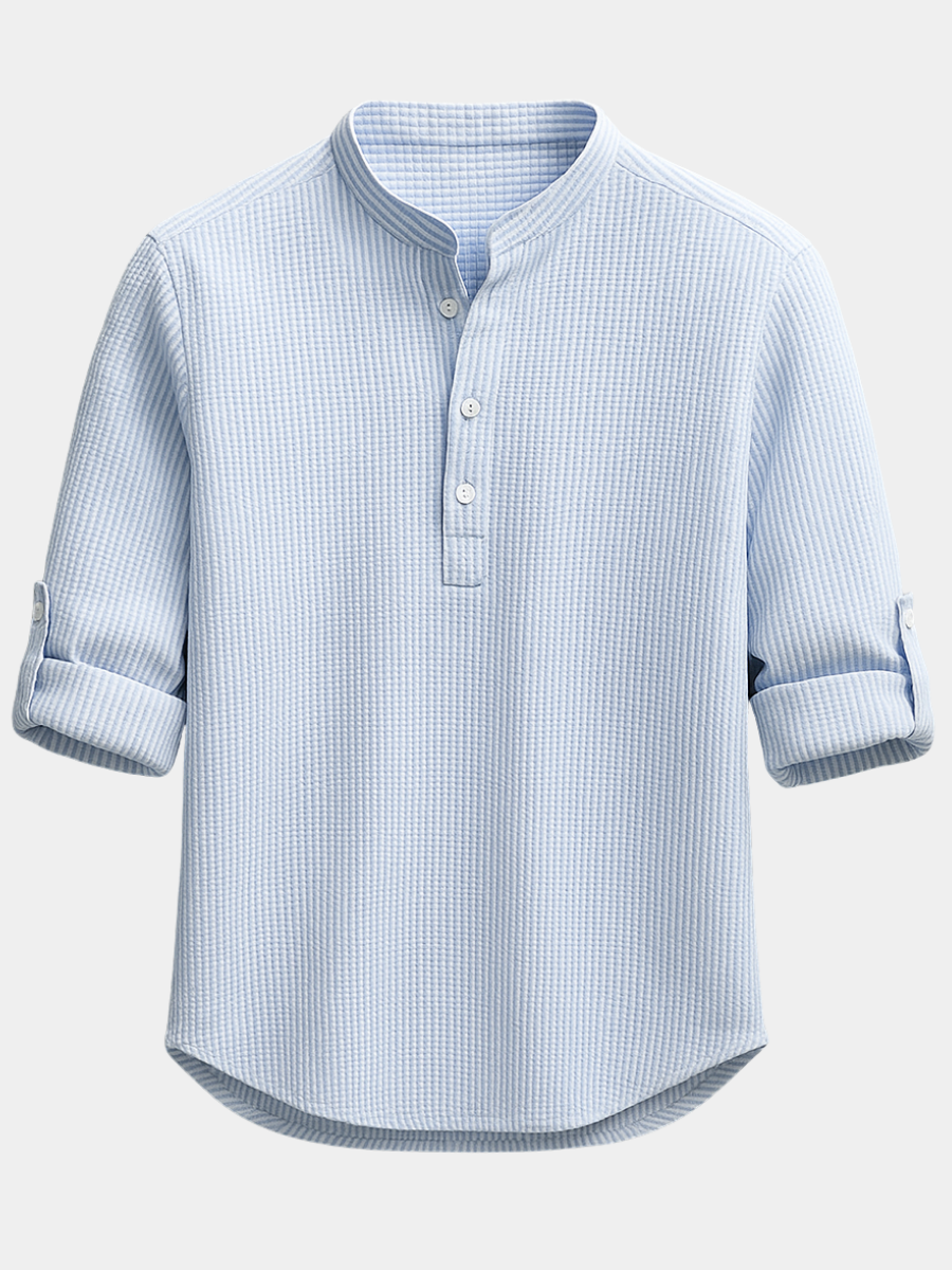 LAURENT MONACO | CHEMISE EN MÉLANGE DE COTON POUR HOMMES