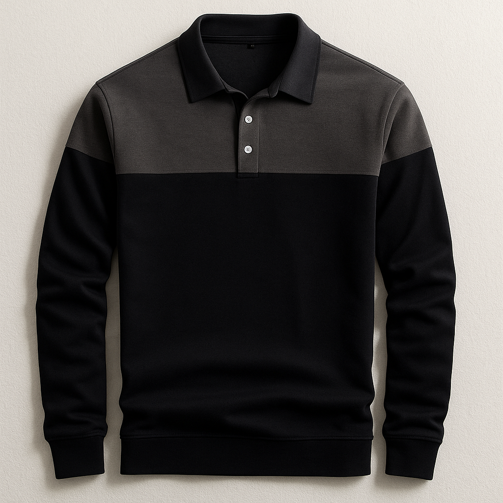 LAURENT MONACO | POLO DE LUXE À MANCHES LONGUES
