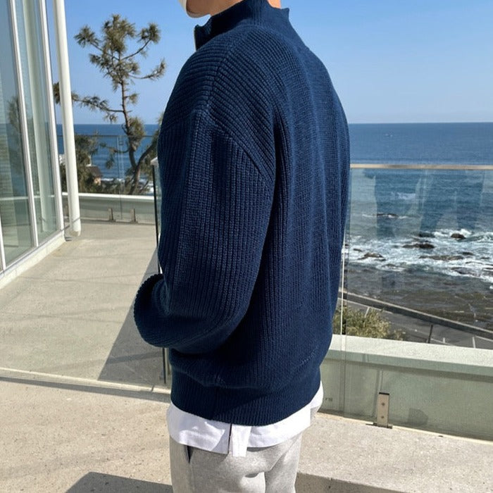 LAURENT MONACO | PULL DEMI ZIPPÉ MODERNE