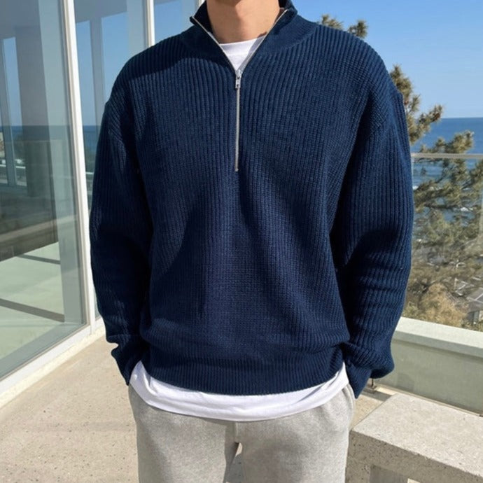 LAURENT MONACO | PULL DEMI ZIPPÉ MODERNE