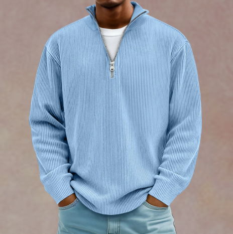 LAURENT MONACO | PULL DEMI-ZIP POUR HOMME