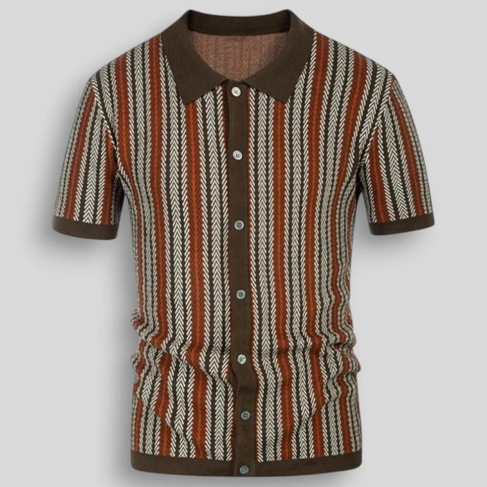 LAURENT MONACO | POLO MAILLE CHEVRON POUR HOMME