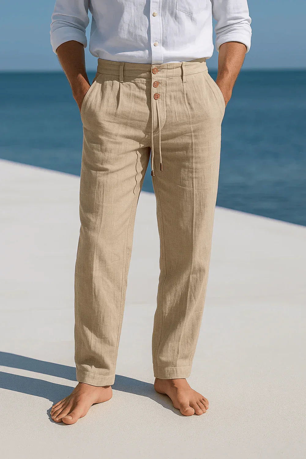 LAURENT MONACO | PANTALONS EN COTON POUR HOMMES