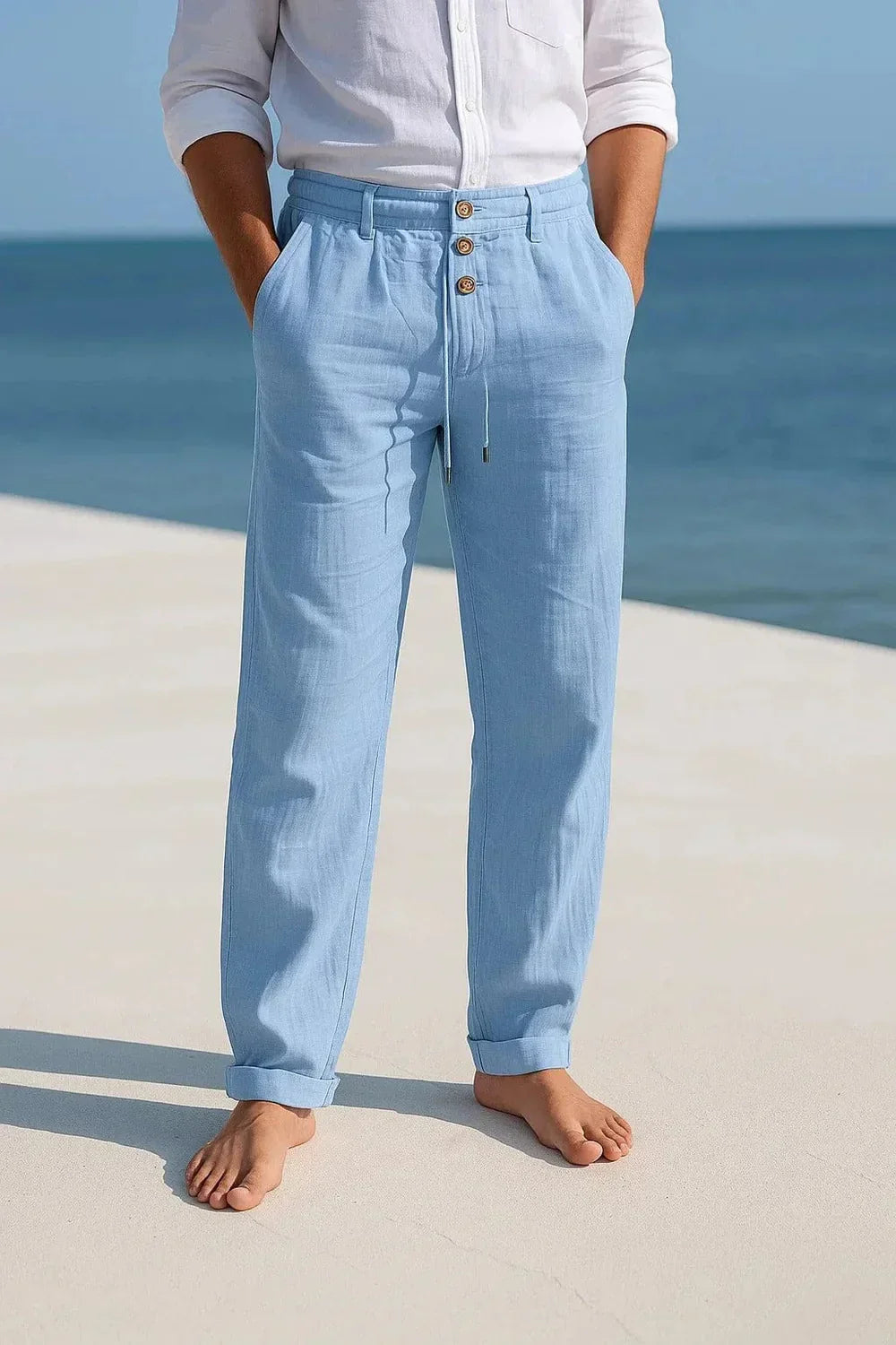LAURENT MONACO | PANTALONS EN COTON POUR HOMMES