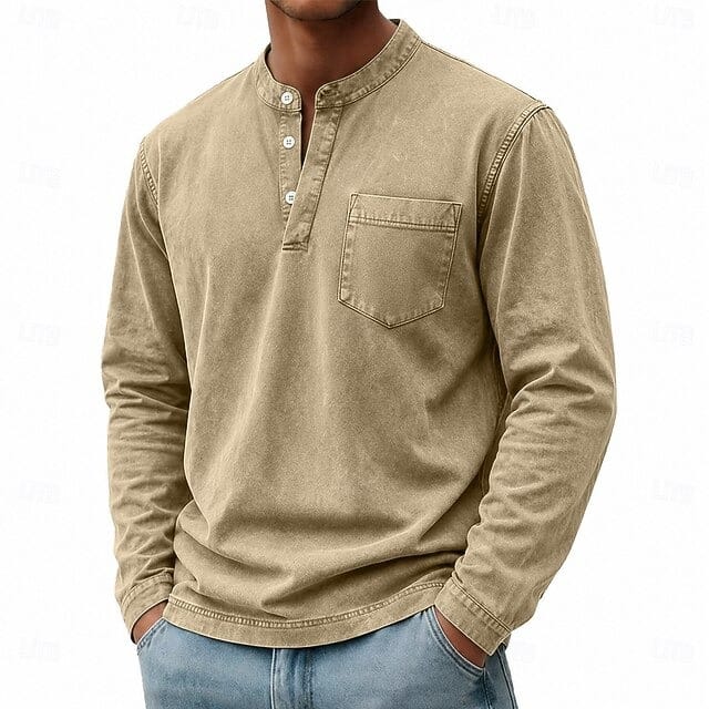 LAURENT MONACO | CHEMISE EN COTON À L'ANCIENNE POUR HOMMES