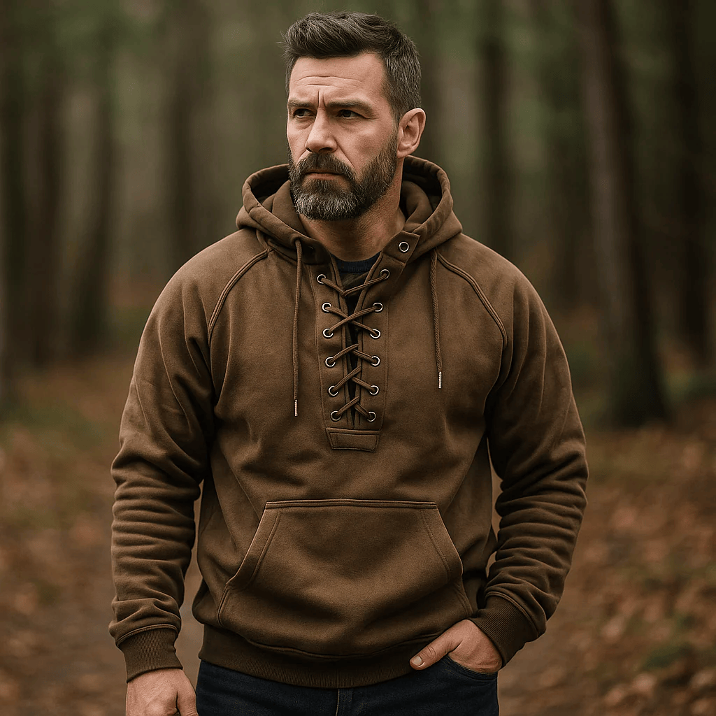 LAURENT MONACO | SWEAT À CAPUCHE EN DENTELLE POUR HOMME