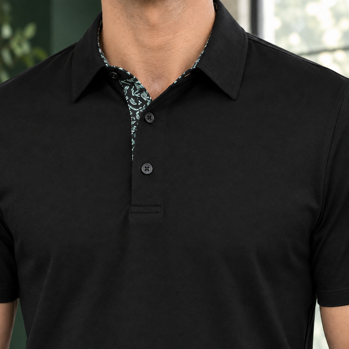 LAURENT MONACO | POLO À COL MOTIF POUR HOMMES