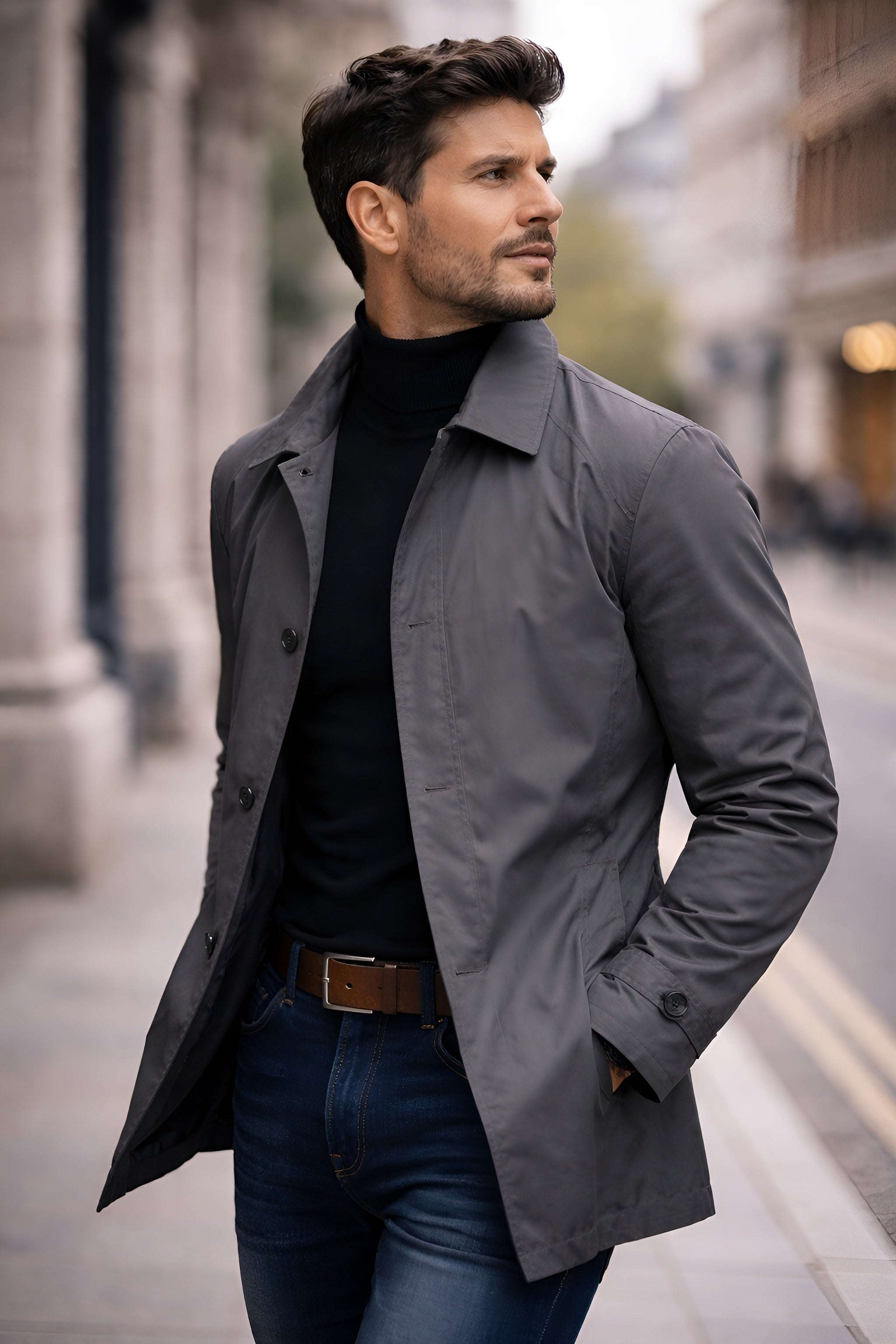 LAURENT MONACO | MANTEAU URBAIN MODERNE POUR HOMMES