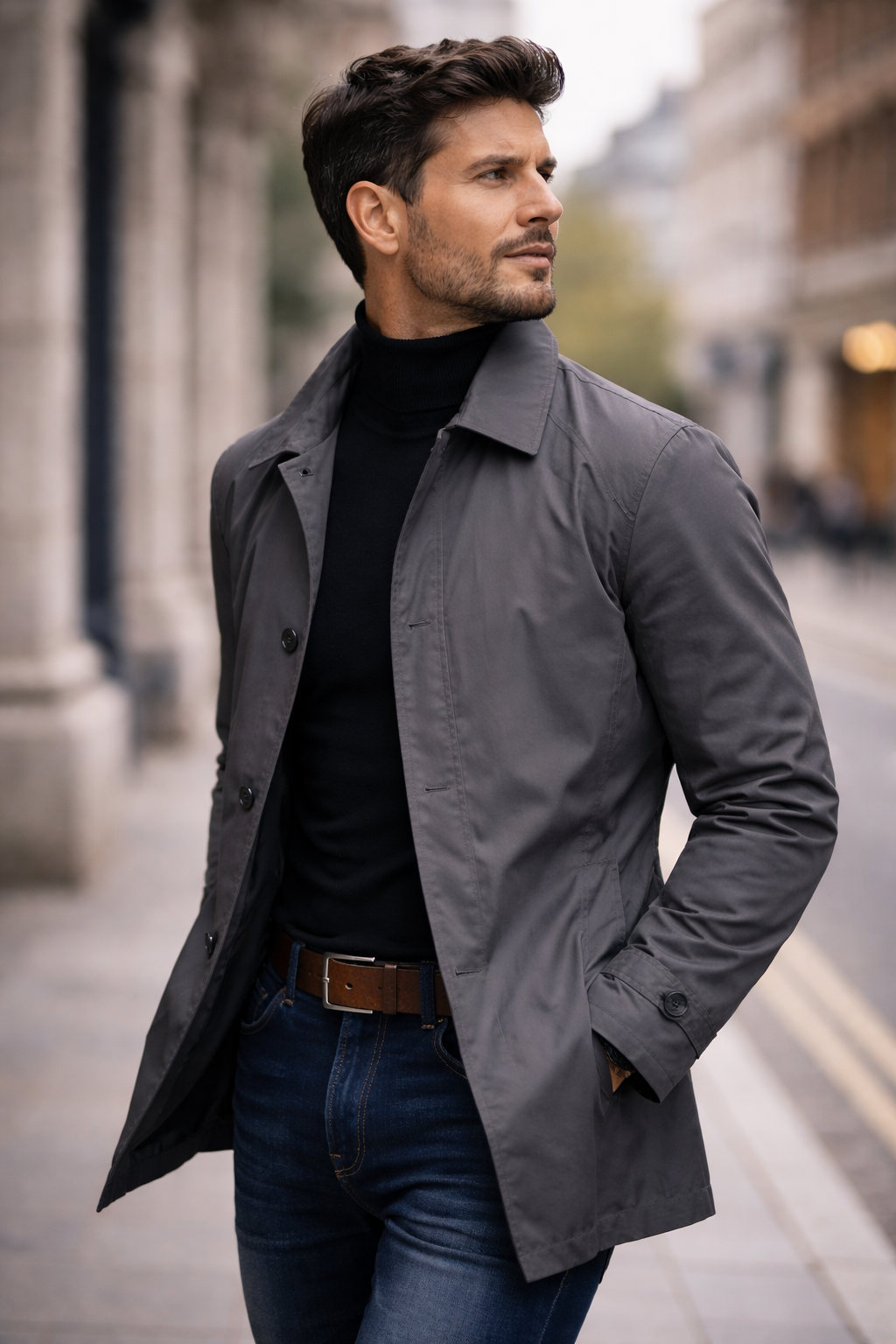 LAURENT MONACO | MANTEAU URBAIN CLASSIQUE POUR HOMME