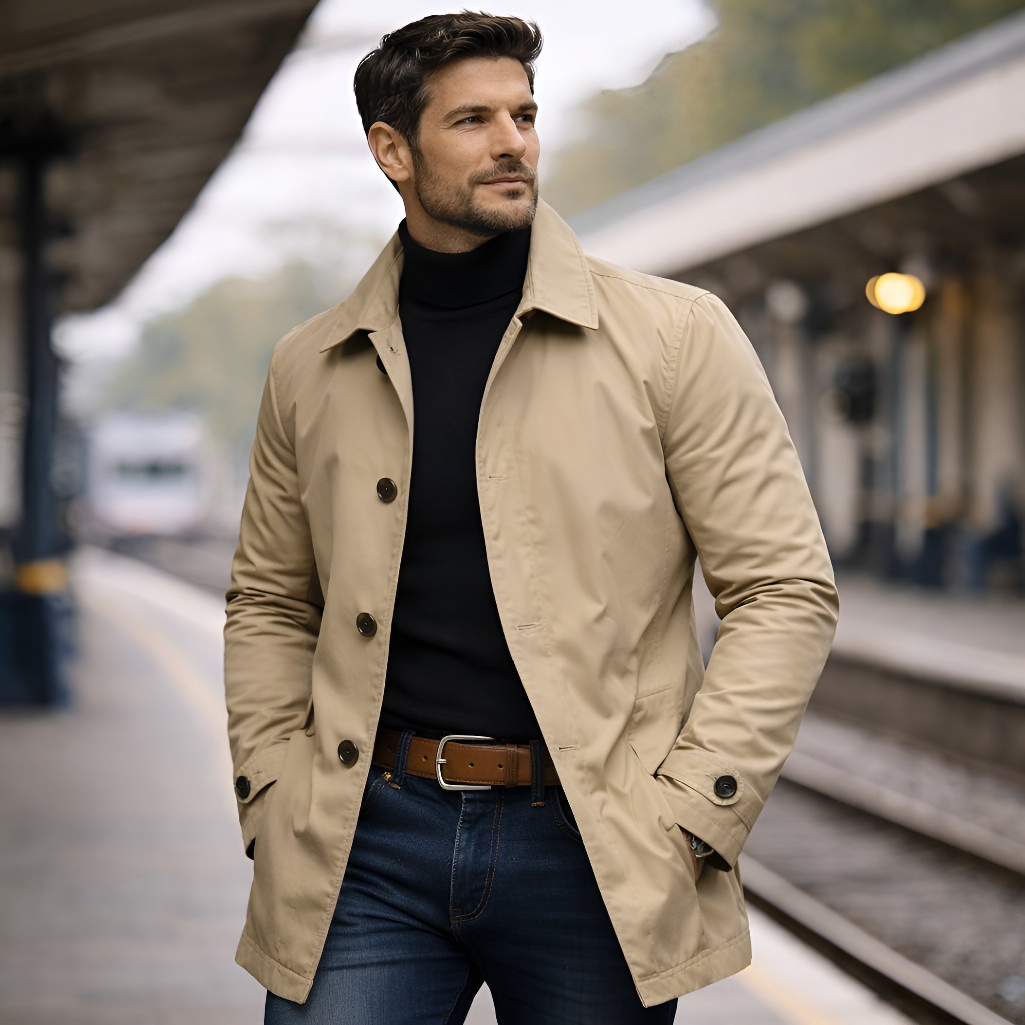 LAURENT MONACO | MANTEAU URBAIN MODERNE POUR HOMMES