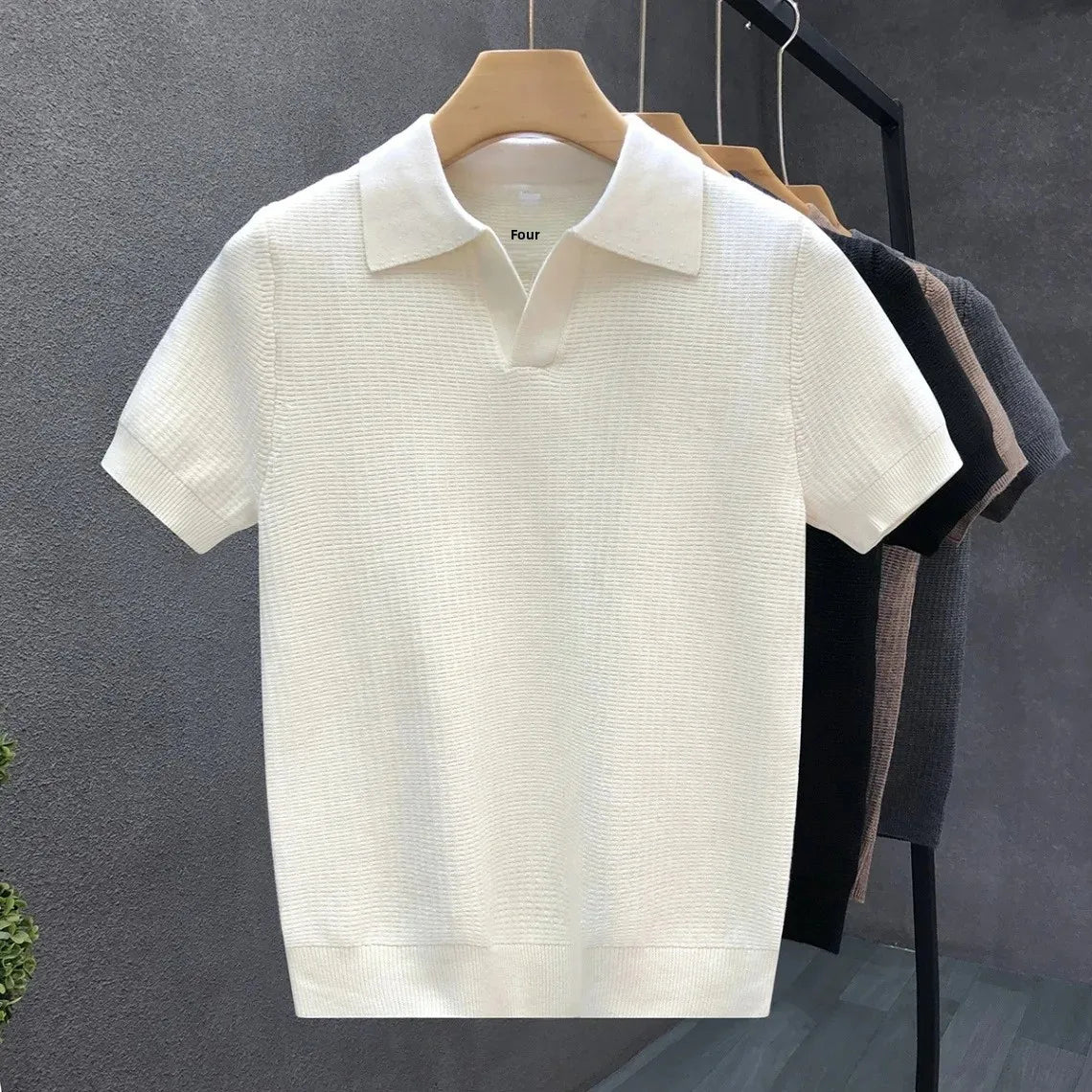 LAURENT MONACO | POLO EN MAILLE CLASSIQUE POUR HOMMES