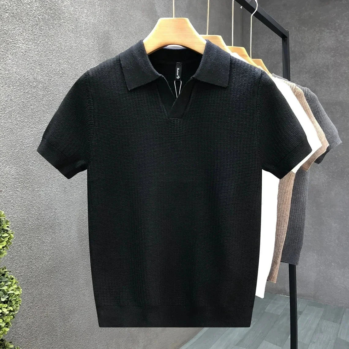 LAURENT MONACO | POLO EN MAILLE CLASSIQUE POUR HOMMES