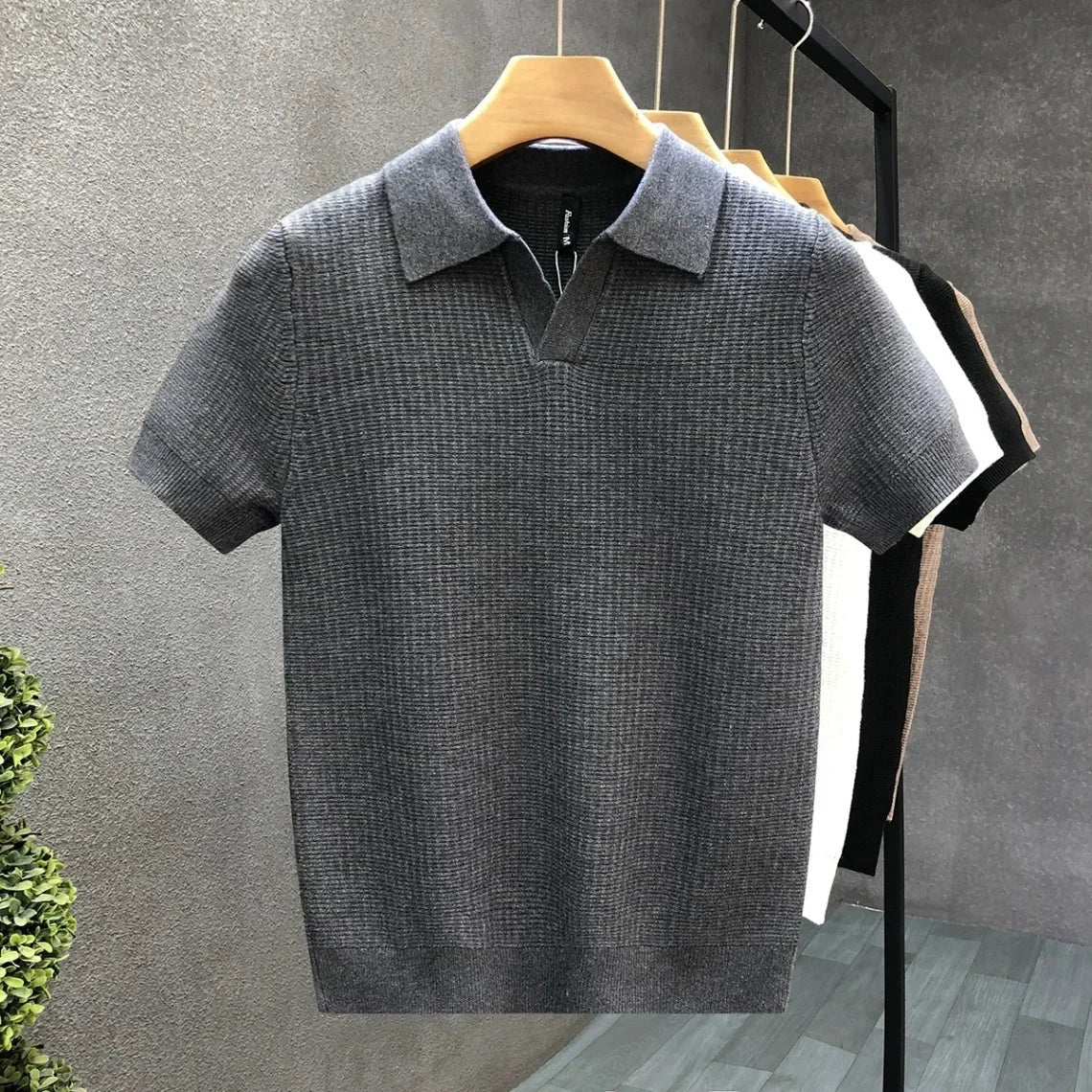 LAURENT MONACO | POLO EN MAILLE CLASSIQUE POUR HOMMES