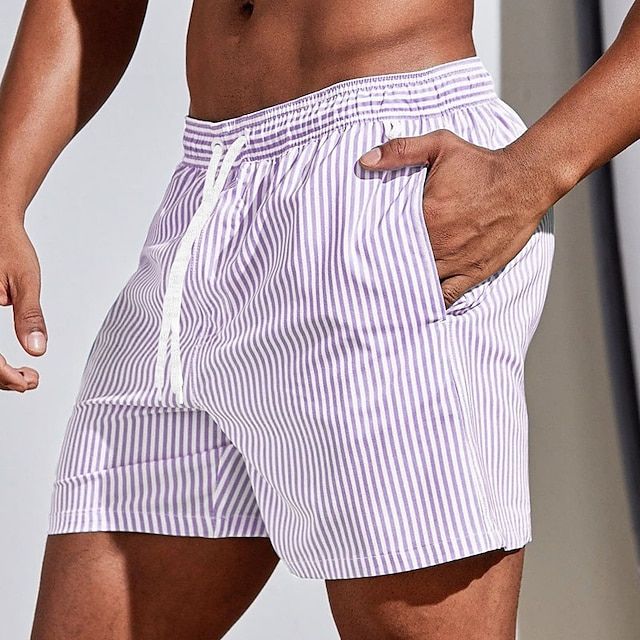 LAURENT MONACO | SHORT D'ÉTÉ À RAYURES POUR HOMMES
