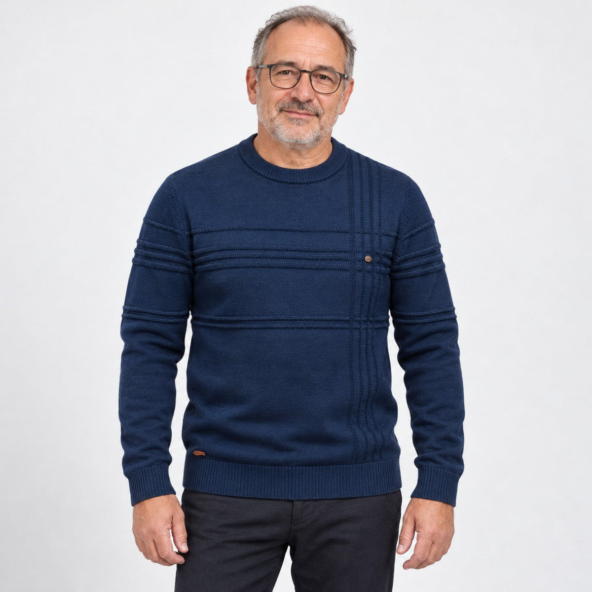 LAURENT MONACO | PULL EN COTON TEXTURÉ POUR HOMMES