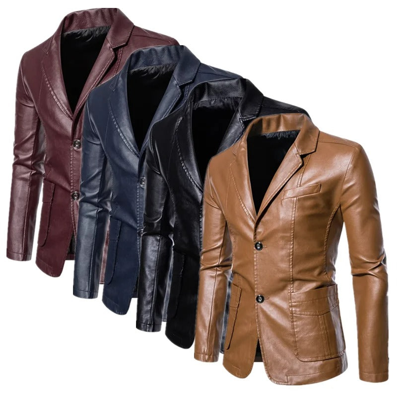 LAURENT MONACO | VESTE EN CUIR BUSINESS CASUAL