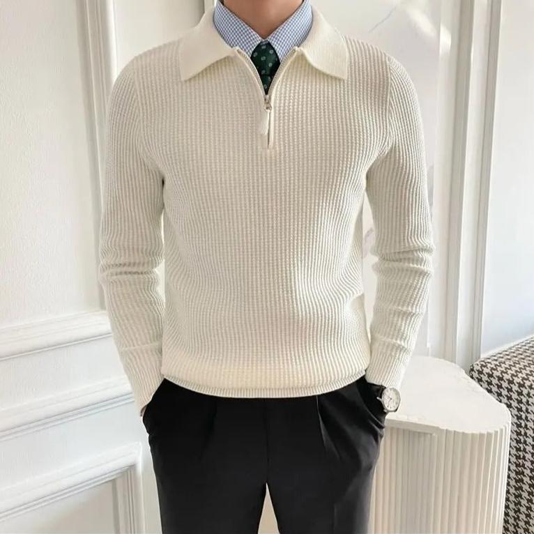 LAURENT MONACO | PULL CLASSIQUE DEMI ZIP