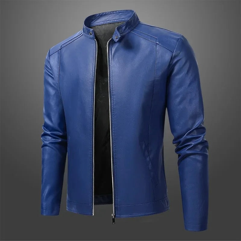LAURENT MONACO | VESTE DE BIKER EN CUIR POUR HOMMES ÉLÉGANTE