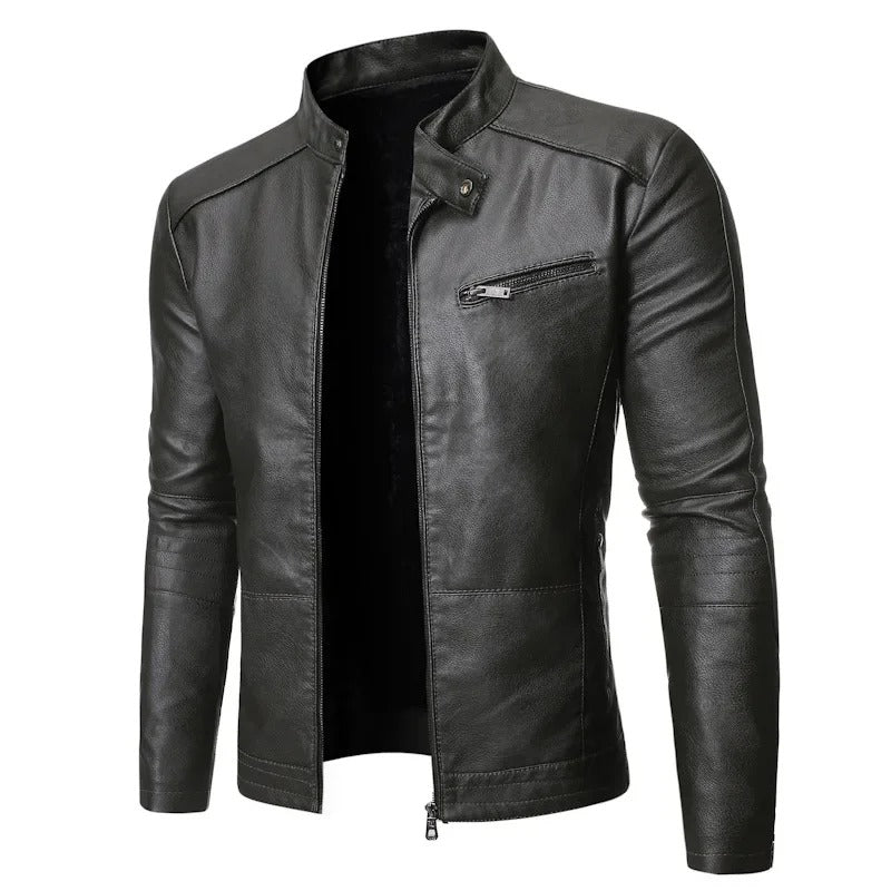 LAURENT MONACO | VESTE EN CUIR ÉLÉGANTE POUR HOMME