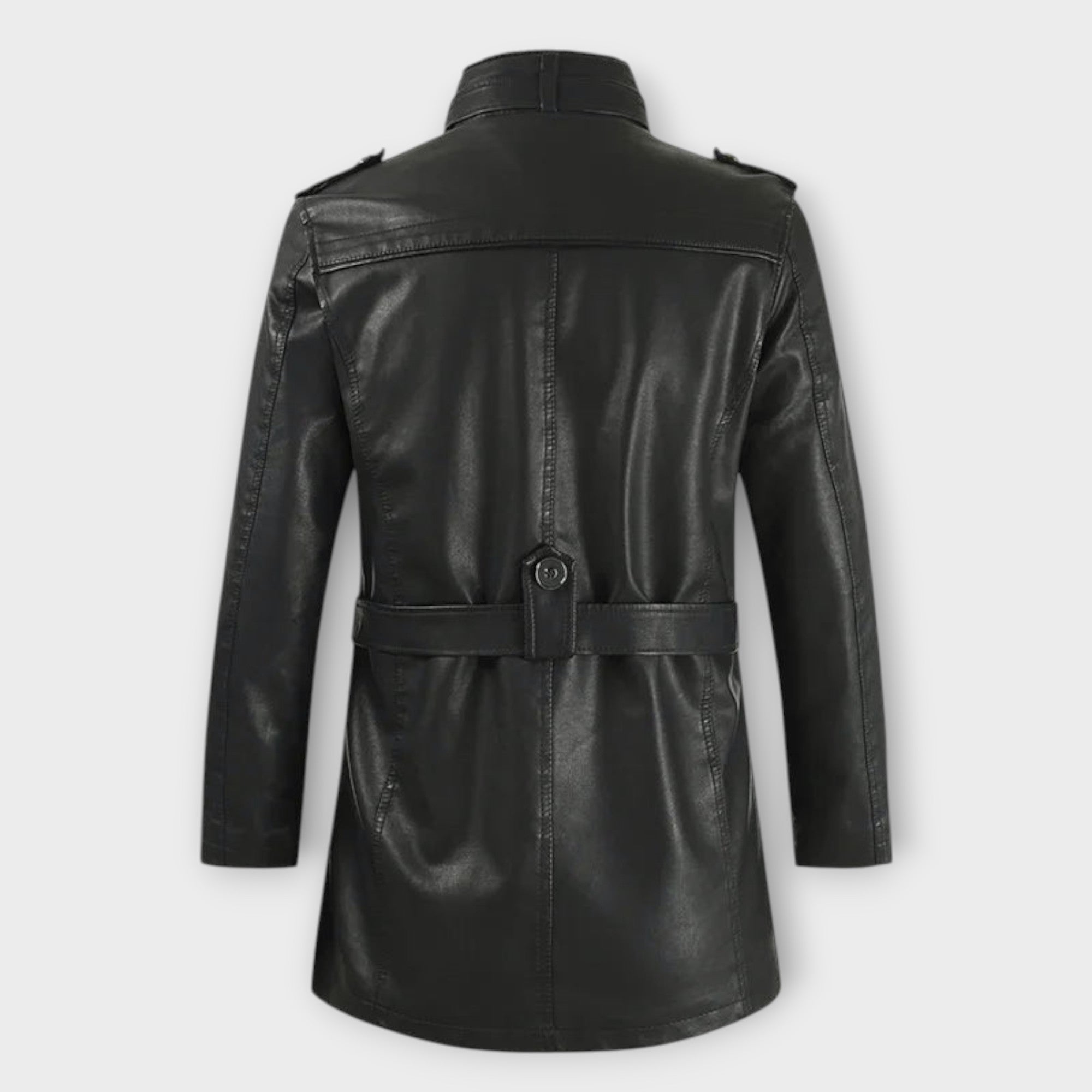 LAURENT MONACO | VESTE DE MOTARDE LONGUE ET ÉLÉGANTE EN CUIR