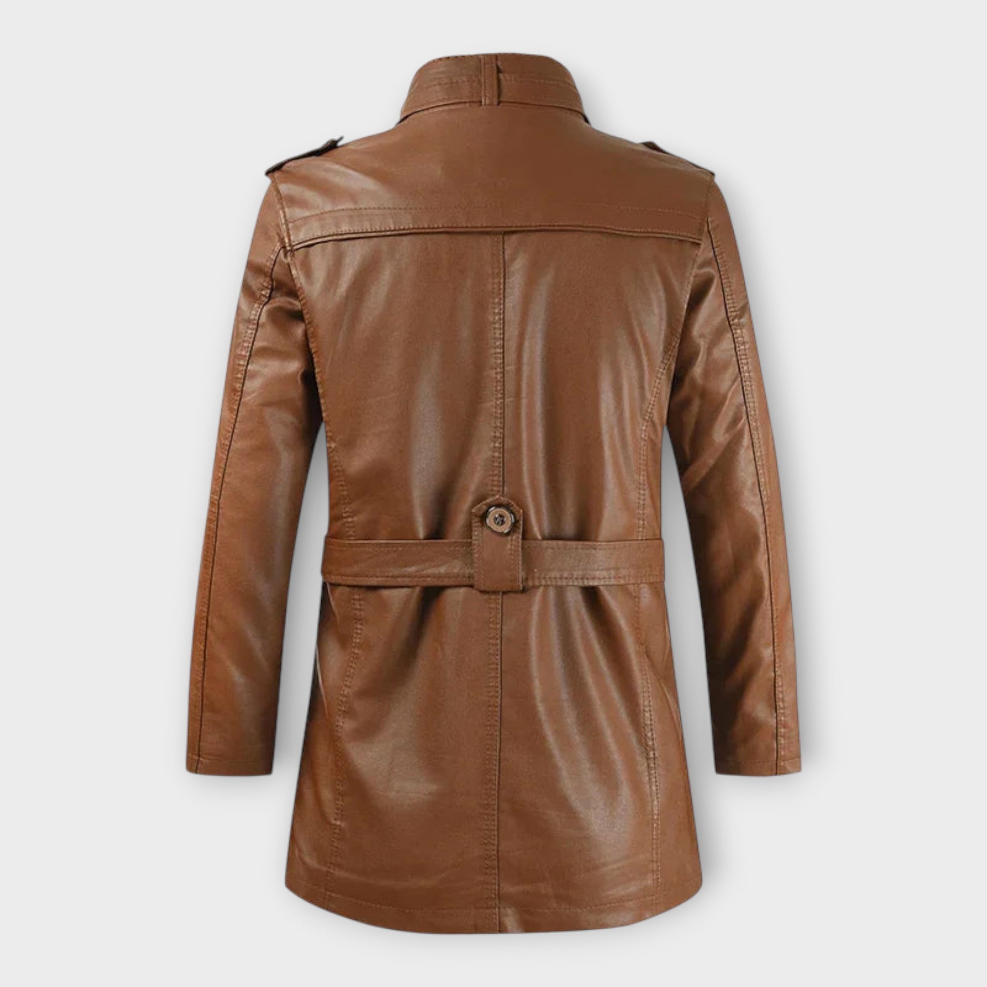 LAURENT MONACO | VESTE DE MOTARDE LONGUE ET ÉLÉGANTE EN CUIR
