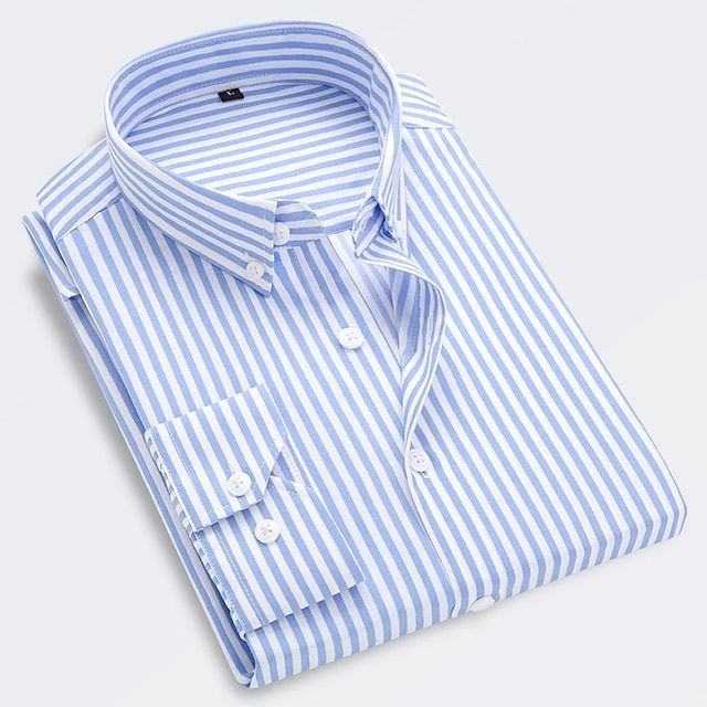 LAURENT MONACO | CHEMISE CLASSIQUE À RAYURES POUR HOMMES