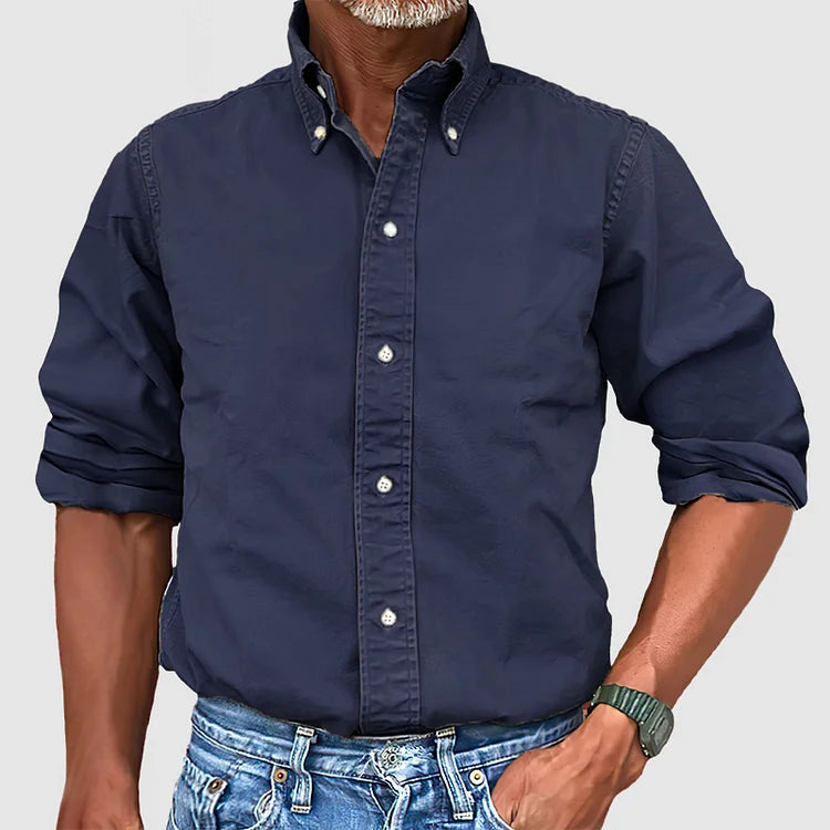 LAURENT MONACO | CHEMISE OXFORD CLASSIQUE POUR HOMMES