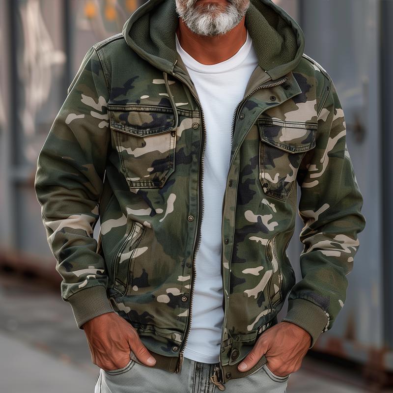 DUMONT LYON | VESTE À CAPUCHE STYLE MILITAIRE POUR HOMME