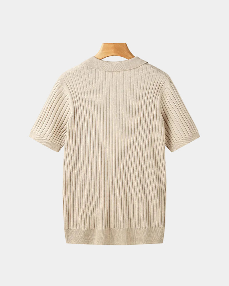 LAURENT MONACO | POLO COULISSÉ TEXTURÉ POUR HOMMES