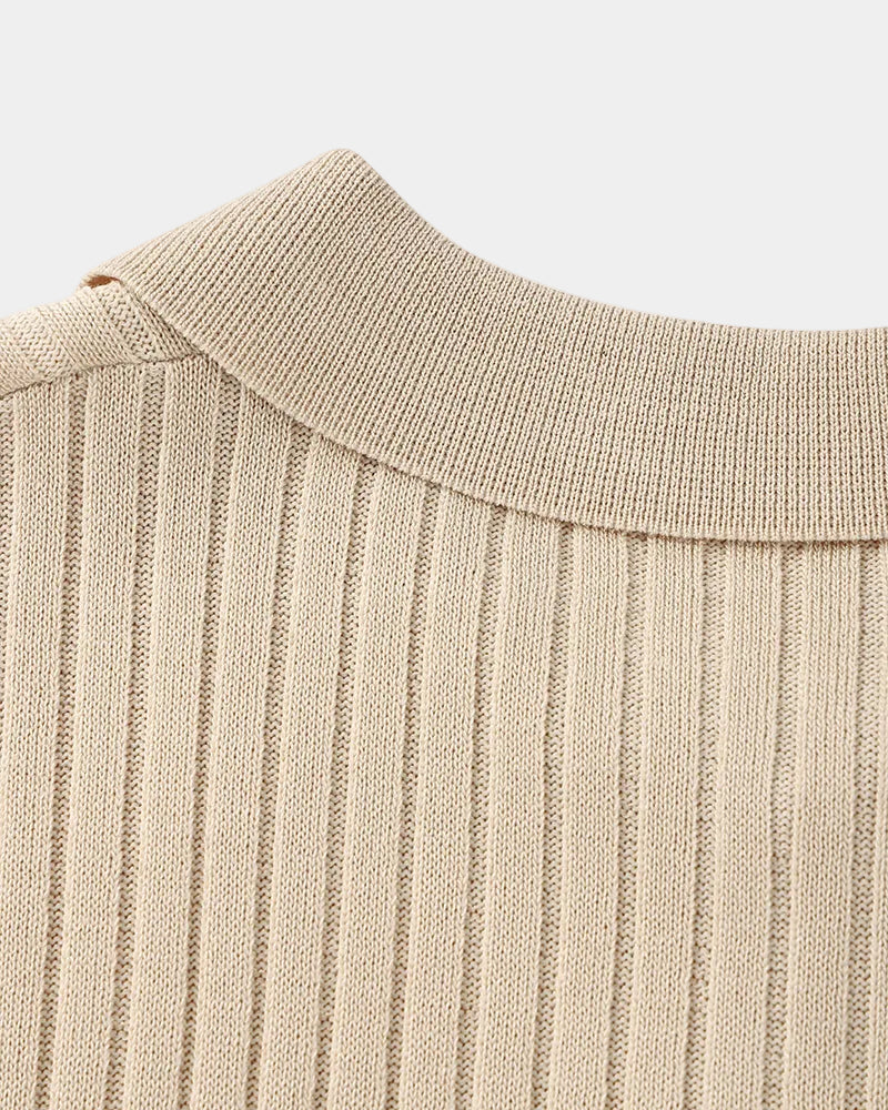 LAURENT MONACO | POLO COULISSÉ TEXTURÉ POUR HOMMES