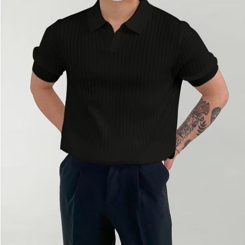LAURENT MONACO | POLO COULISSÉ TEXTURÉ POUR HOMMES